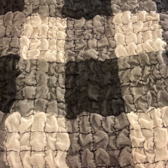 VINTAGE 1960s Black and White Checkered Dress - Picture 5 of 7